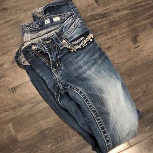 Women’s miss me rhinestone jeans